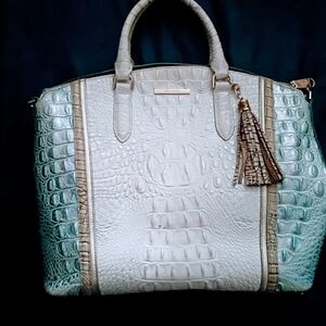 Elegant Crocodile Embossed Handbag